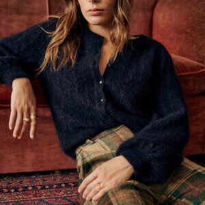 NWT - Sezane Amance Cardigan in Navy (US 6 / M)